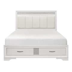 Luster - Platform Bed With Footboard Storage