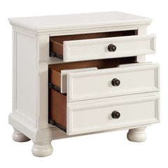 St. Simon - Nightstand With Hidden Drawer - White