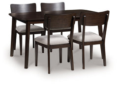 Mallenette - Dining Room Table Set (Set of 5) - Merlot