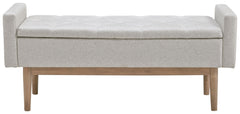 Briarson - Storage Bench - Beige / Brown