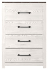 Gerridan - Four Drawer Chest - White / Gray