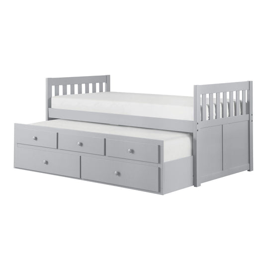 Orion - Twin / Twin Trundle Bed - Gray