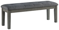 Hallanden - Large UPH Dining Room Bench - Black / Gray