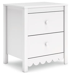 Hallityn - Two Drawer Night Stand - White