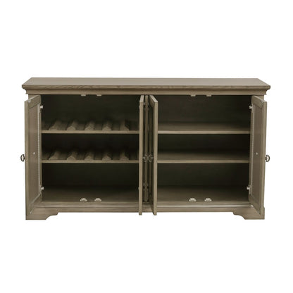 Vermillion - Server With Mirrored Door - Taupe
