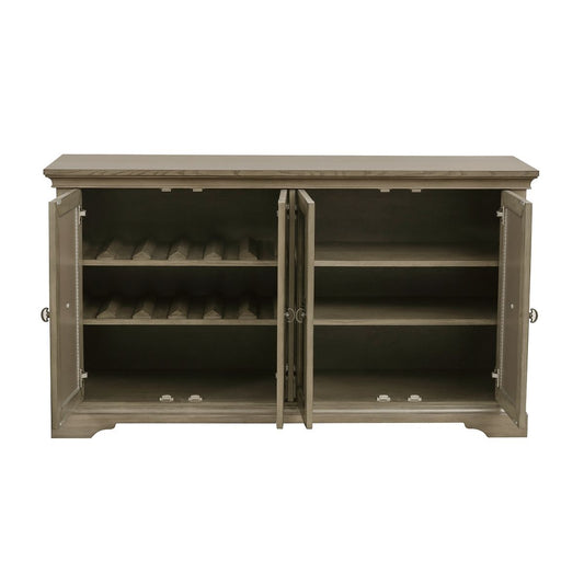 Vermillion - Server With Mirrored Door - Taupe