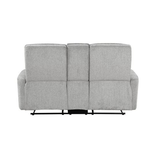 Lyndon - Double Reclining Loveseat With Center Console - Gray