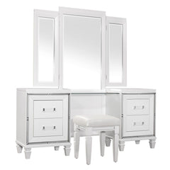 Tamsin - Vanity Dresser With Mirror - White