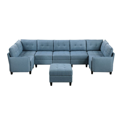 Garren - Sectional With Storage And Ottoman