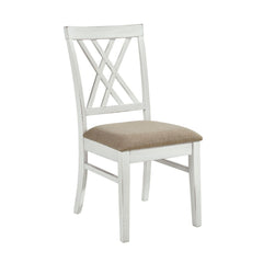 Brunson - Side Chair (Set of 2) - Khaki / White