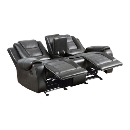 Briscoe - Double Glider Reclining Loveseat With Center Console
