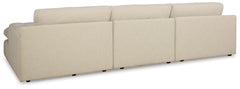 Furniture City Laplace - Ashley Furniture - Elyza Sectionals - RAF 3-Piece Sectional Sofa / Linen - 10006S2