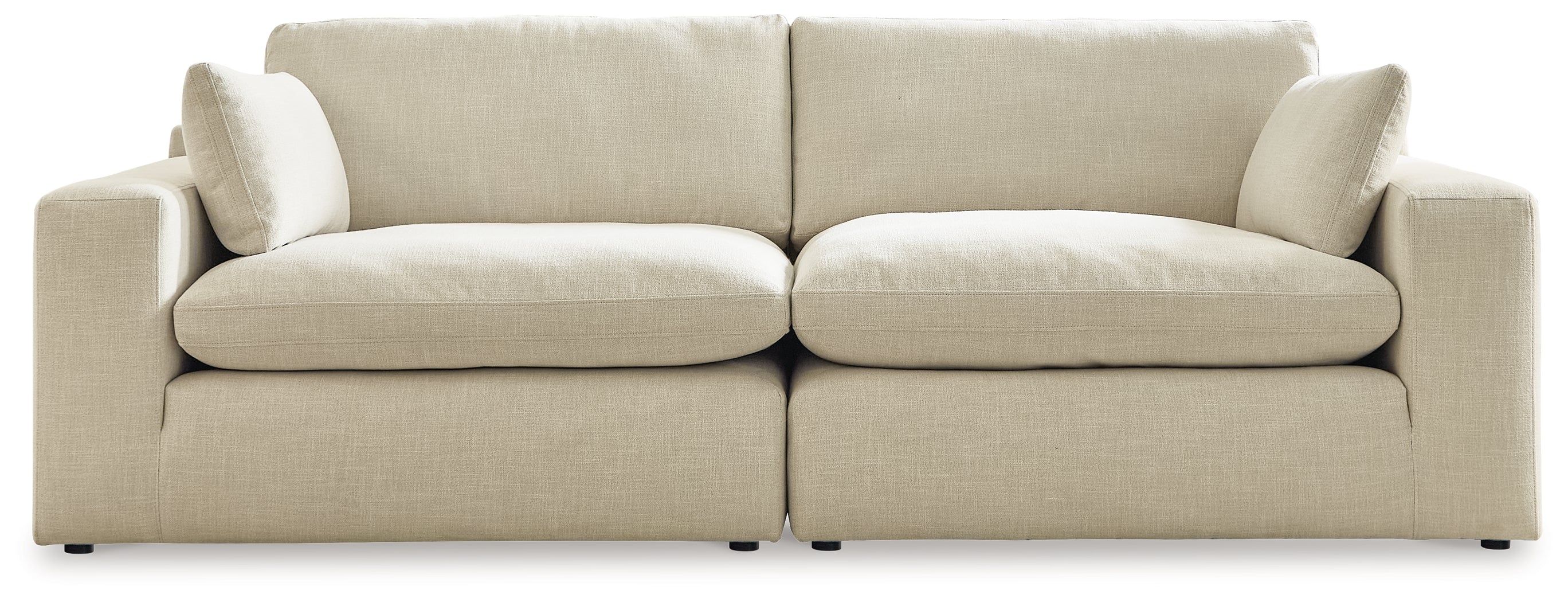Furniture City Laplace - Ashley Furniture - Elyza Sectionals - RAF 2-Piece Sectional Loveseat / Linen - 10006S1