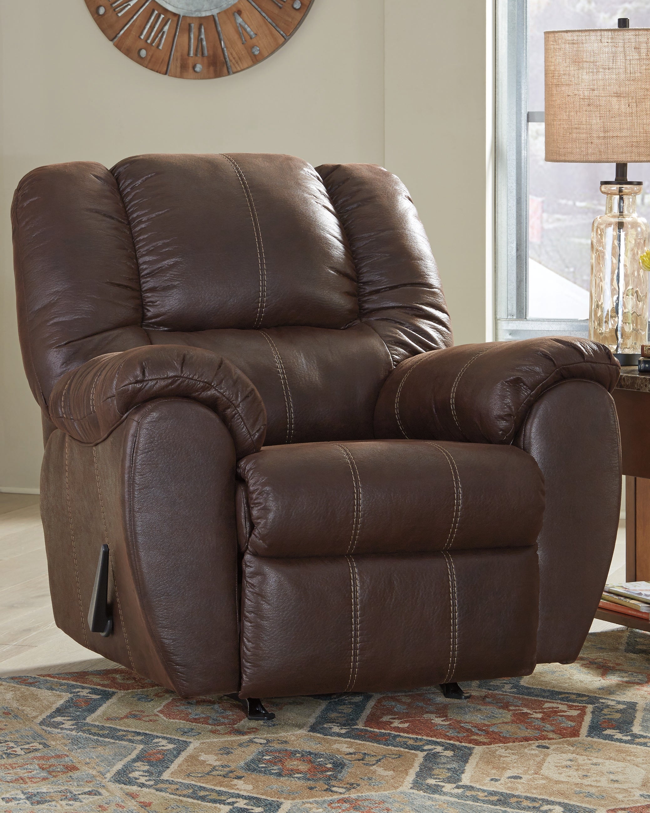 Furniture City Laplace - Ashley Furniture - McGannLiving Room - Rocker Recliner / Walnut - 1030125