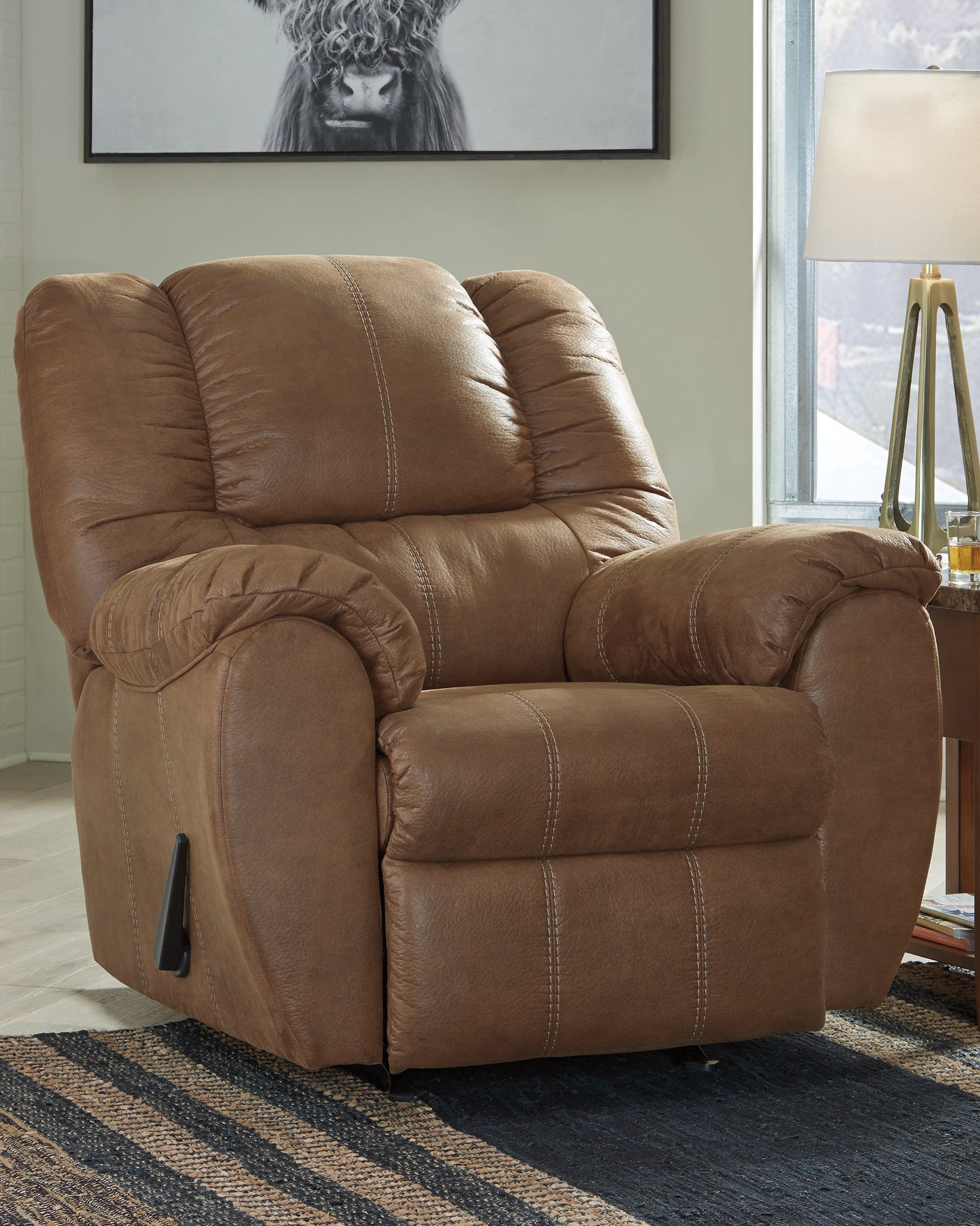 Furniture City Laplace - Ashley Furniture - McGannLiving Room - Rocker Recliner / Walnut - 1030125