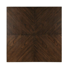 Hutchinson - 5 Piece Counter Height Set - Dark Brown / Beige