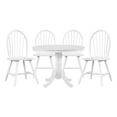Shelby - 5 Piece Dining Room Set (Table & 4 Side Chairs) - White