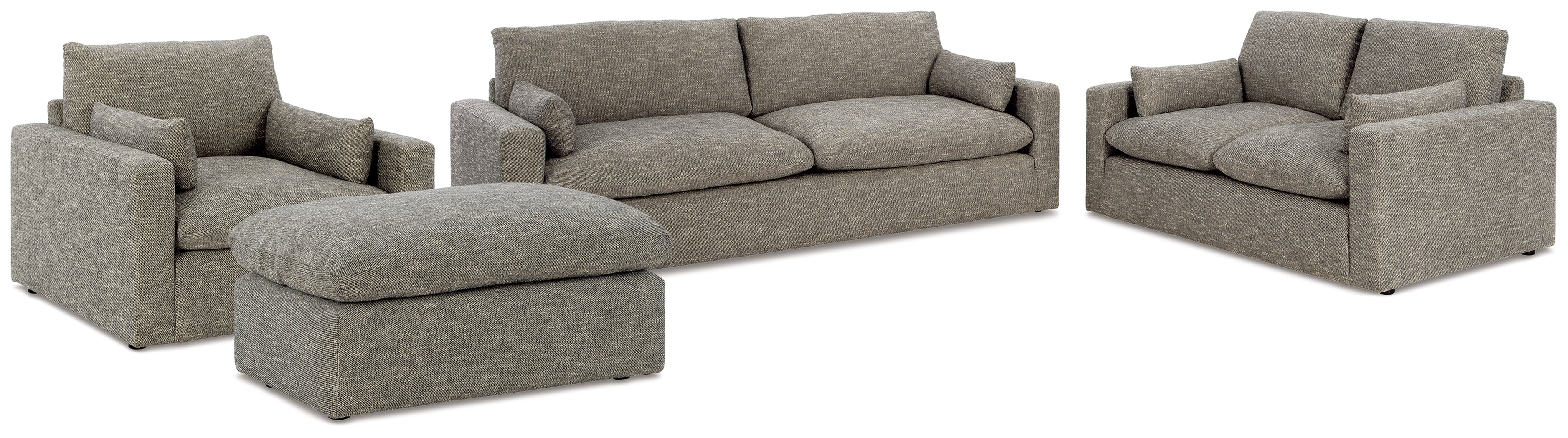 Furniture City Laplace - Ashley Furniture - Dramatic Sofa, Loveseat, Oversized Chair and Ottoman - Sofa, Loveseat, Oversized Chair and Ottoman - 11702U3