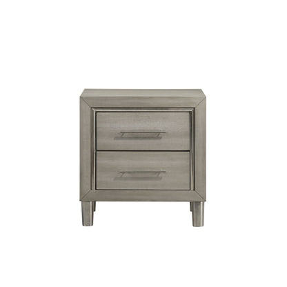 Lennox - 2 Drawer Nightstand - Gray