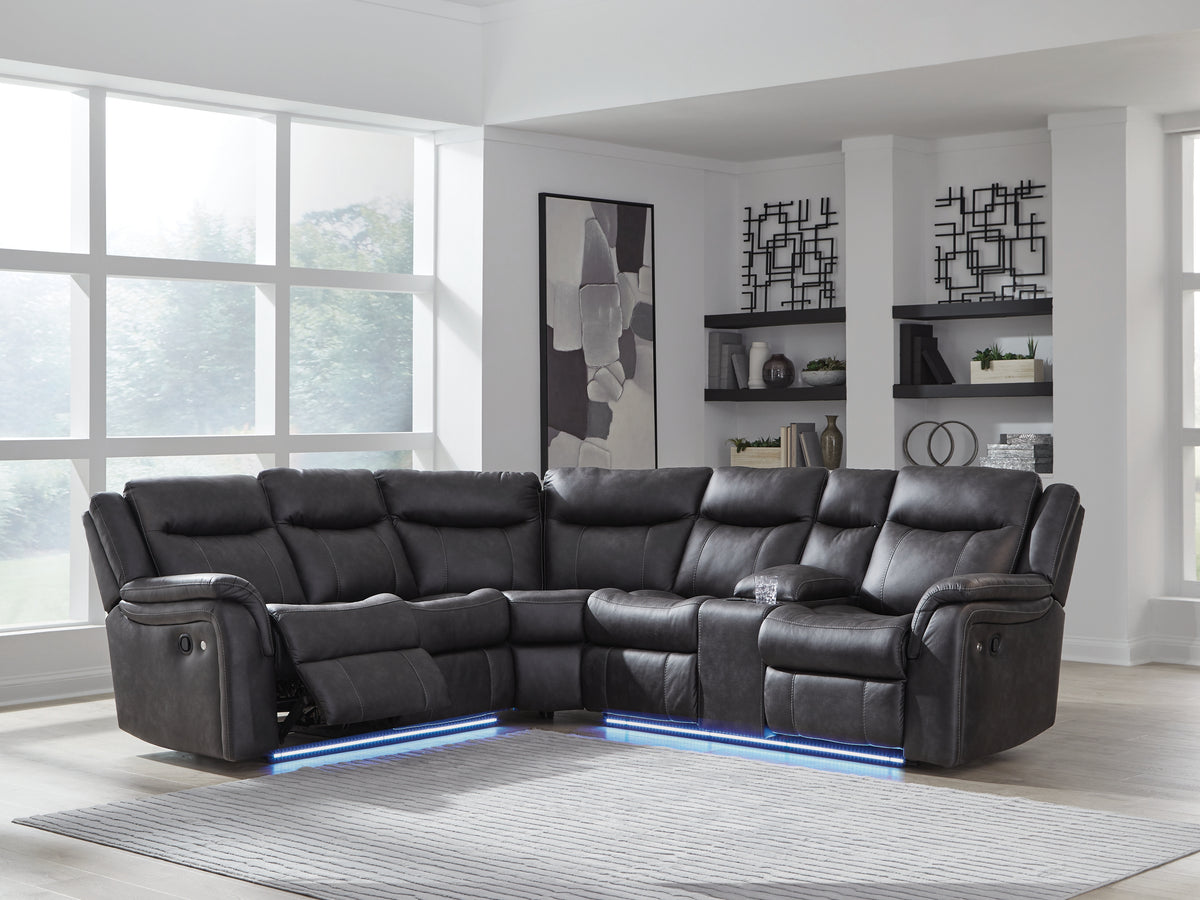 Furniture City Laplace - Ashley Furniture - Sultan Meadow 2-Piece Reclining Sectional - 2-Piece Reclining Sectional - PC13001S1