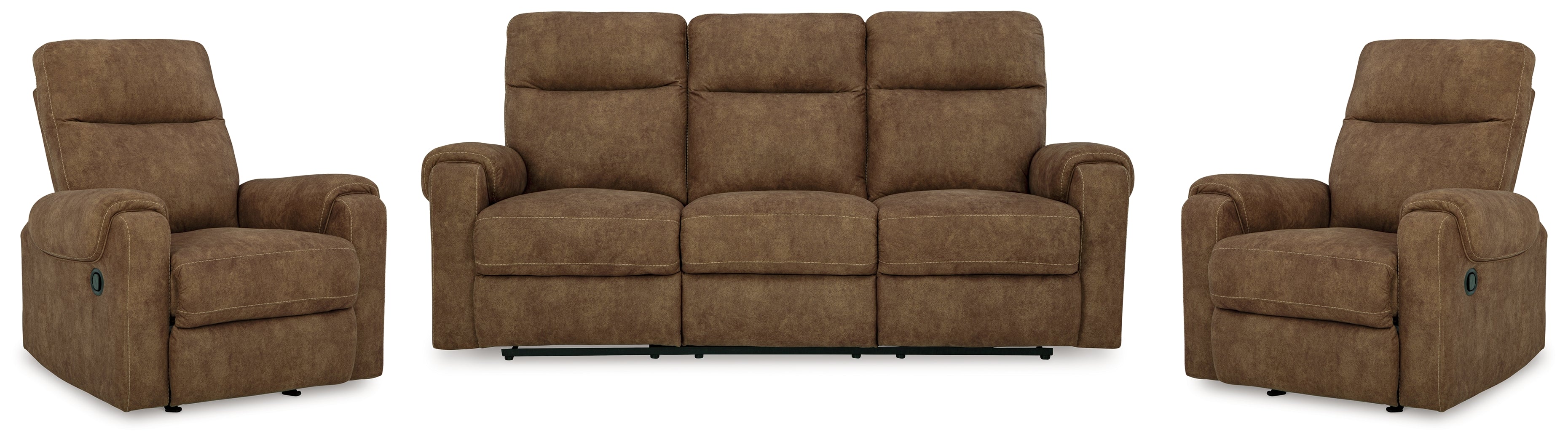 Furniture City Laplace - Ashley Furniture - Edenwold Reclining Sofa and 2 Recliners - Reclining Sofa and 2 Recliners - 13805U4