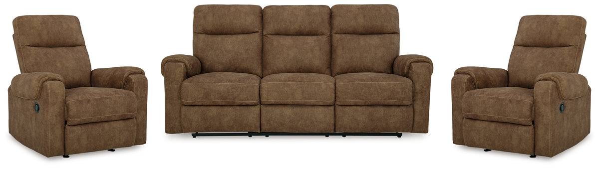 Furniture City Laplace - Ashley Furniture - Edenwold Reclining Sofa and 2 Recliners - Reclining Sofa and 2 Recliners - 13805U4