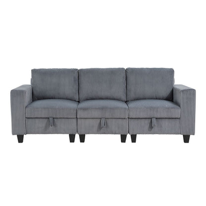 Walterboro - Sofa With Storage, Storage Pouches And Charging Ports