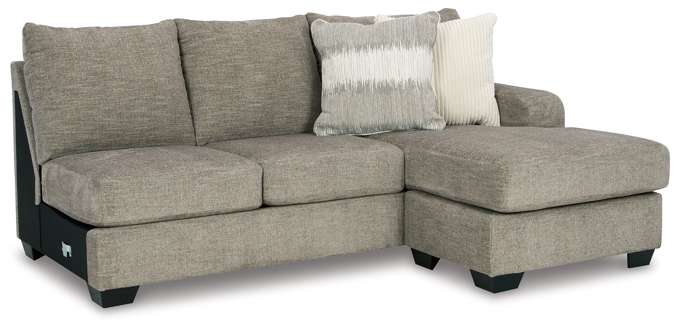 Furniture City Laplace - Ashley Furniture - Creswell Sectionals - RAF Sofa Chaise / Stone - 1530503