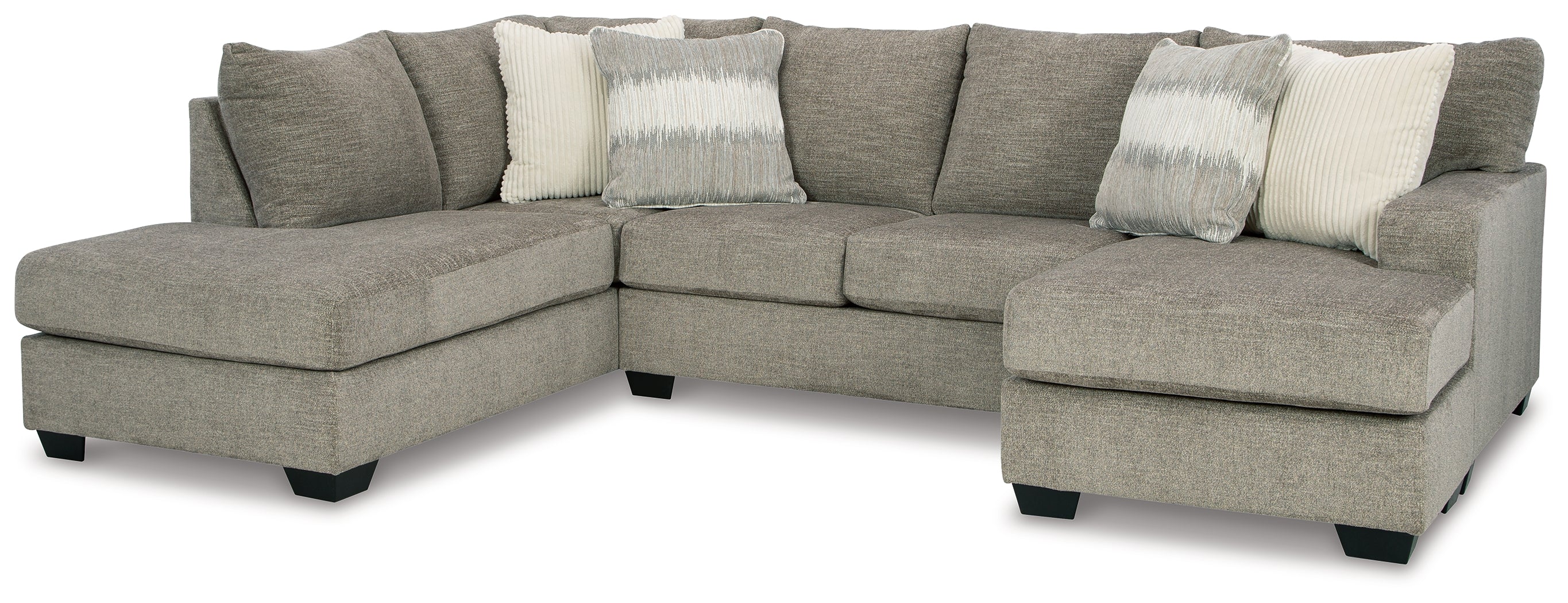 Furniture City Laplace - Ashley Furniture - Creswell Sectionals - RAF 2-Piece Sectional with Chaise / Stone - 15305S2