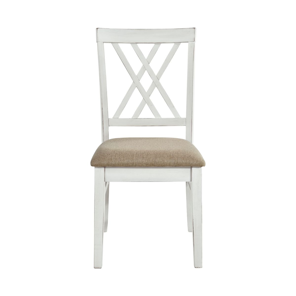 Brunson - Side Chair (Set of 2) - Khaki / White