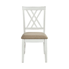 Brunson - Side Chair (Set of 2) - Khaki / White