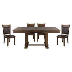 Wieland - 5 Piece Set (Table & 4 Side Chairs) - Brown