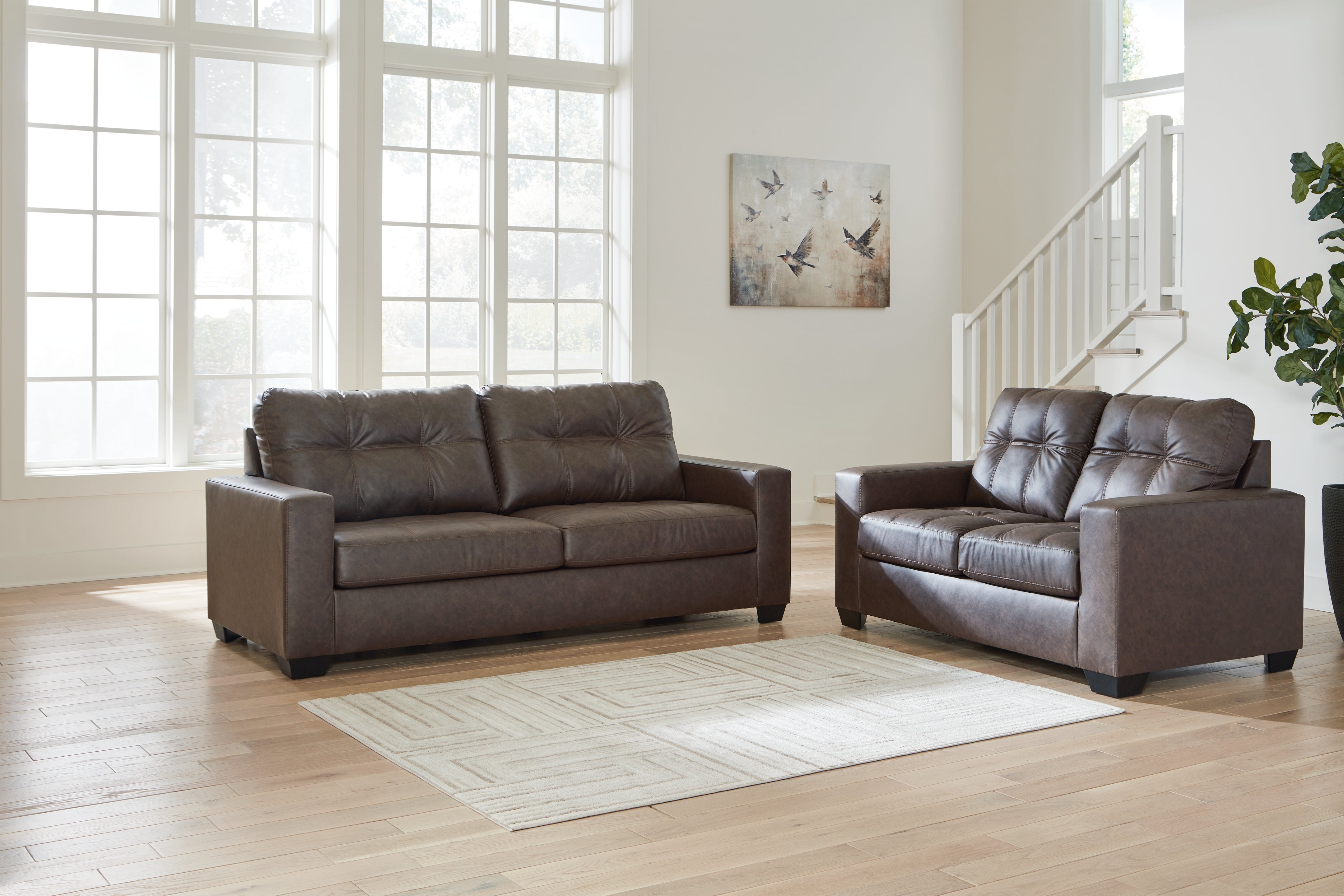 Furniture City Laplace - Ashley Furniture - Barlin Mills Sofa and Loveseat - Sofa and Loveseat / Umber - 17003U1