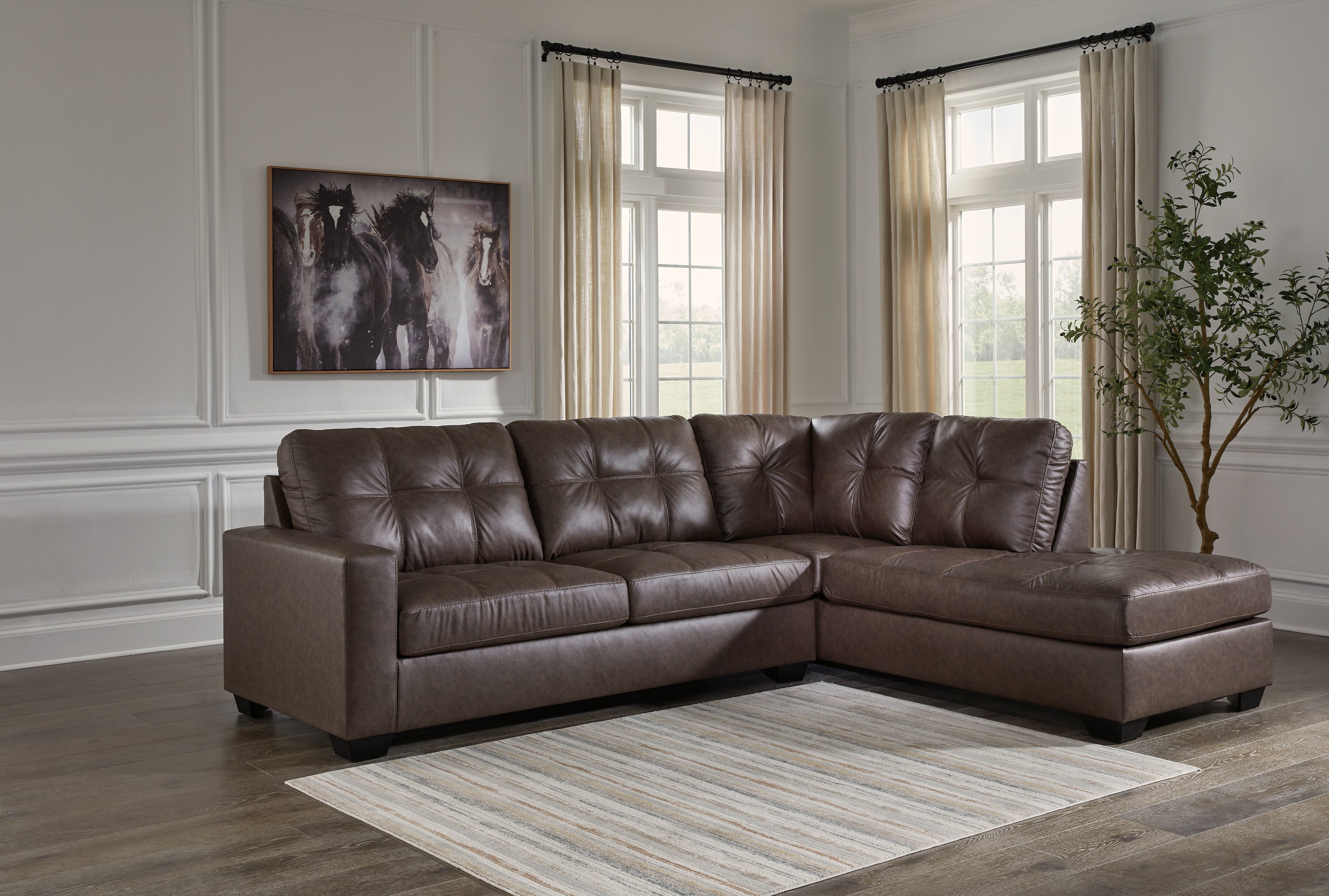 Furniture City Laplace - Ashley Furniture - Barlin Mills Sectionals - LAF 2-Piece Sectional with Chaise - 17003S2