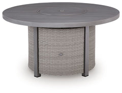 Half Moon Beach - Round Fire Pit Table - Gray