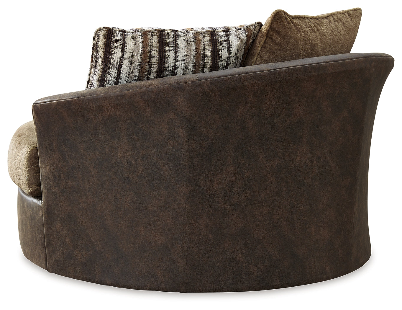Furniture City Laplace - Ashley Furniture - AlesburyLiving Room - Oversized Swivel Accent Chair / Chocolate - 1870421