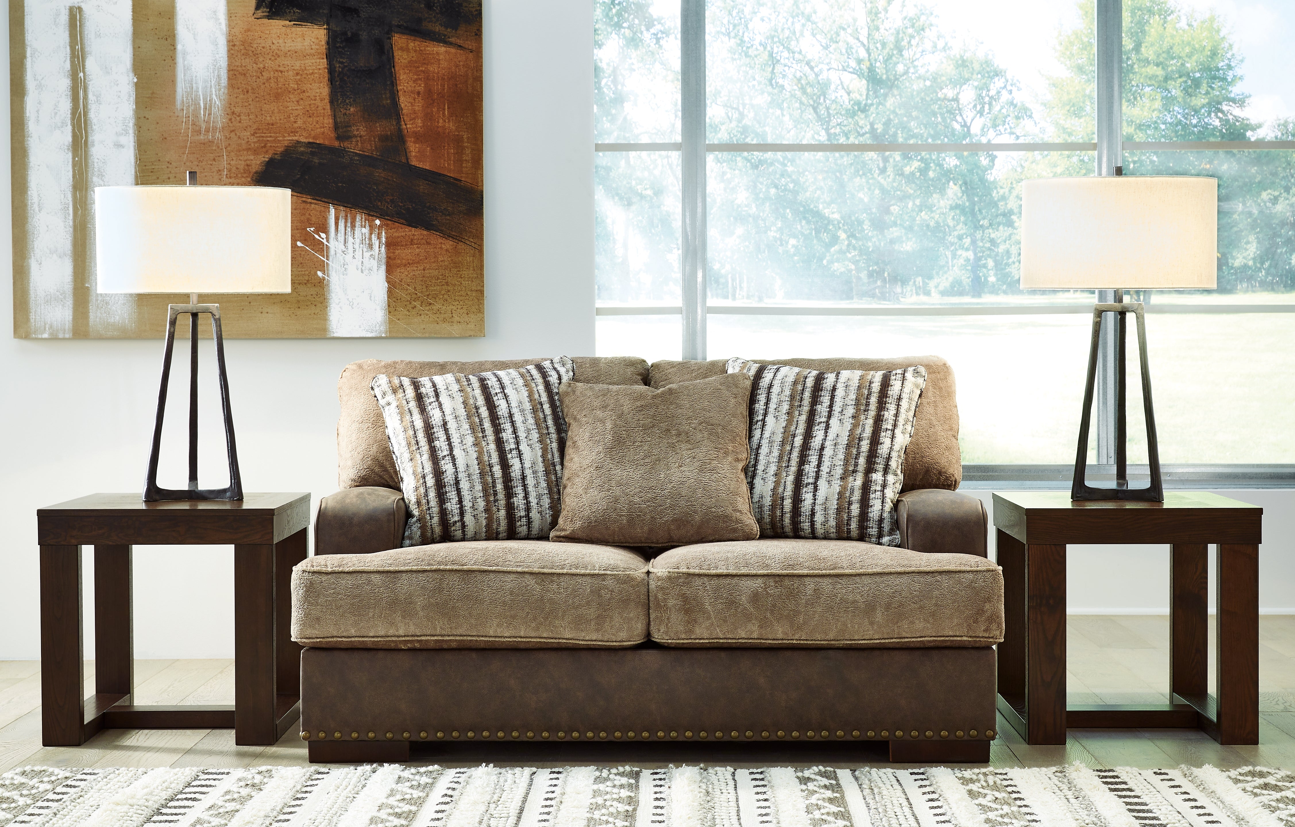 Furniture City Laplace - Ashley Furniture - AlesburyLiving Room - Loveseat / Chocolate - 1870435