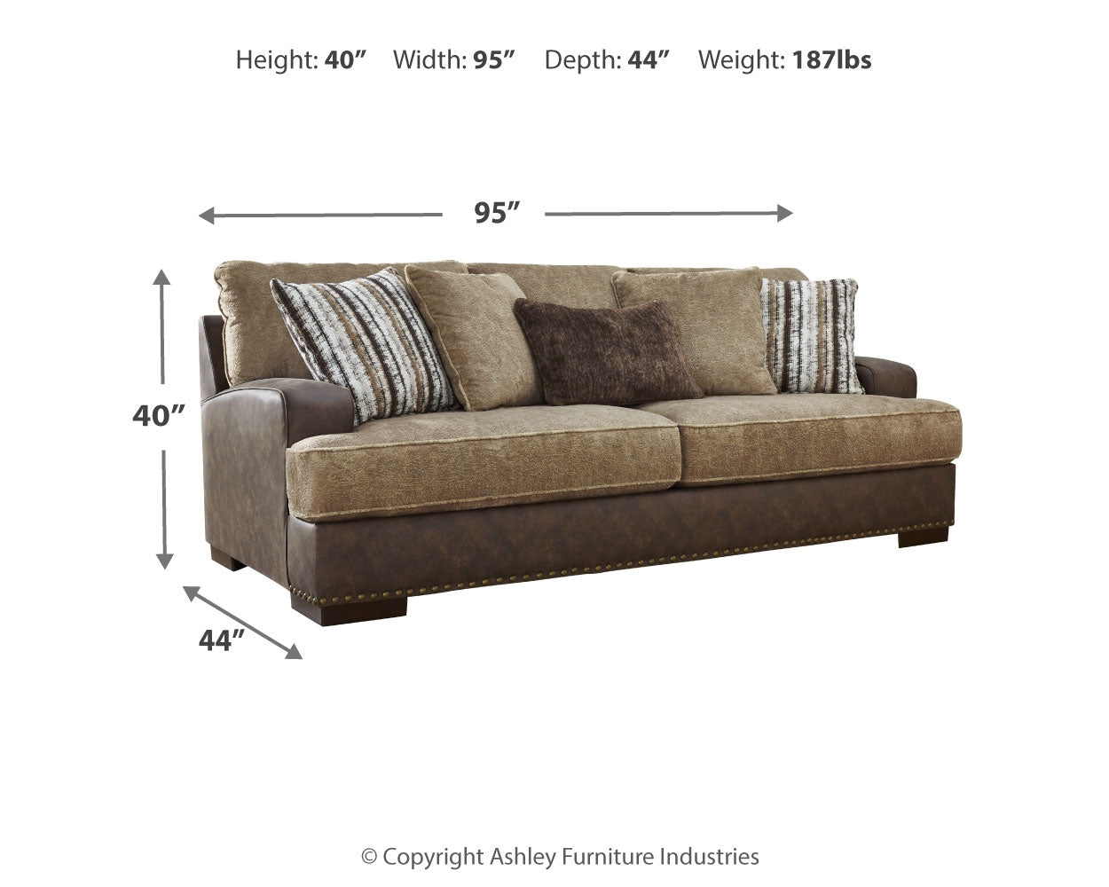 Furniture City Laplace - Ashley Furniture - AlesburyLiving Room - Sofa - 1870438