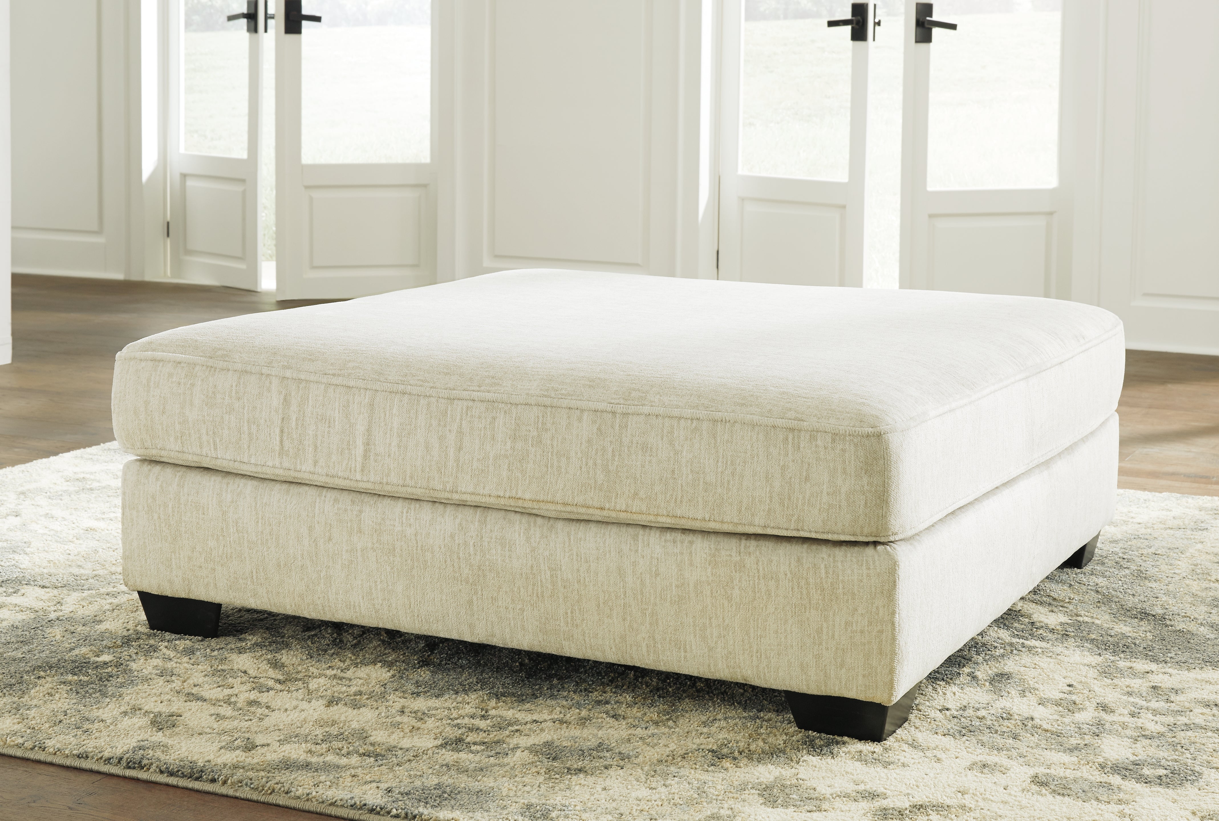 Furniture City Laplace - Ashley Furniture - RawcliffeLiving Room - Oversized Accent Ottoman / Parchment - 1960408