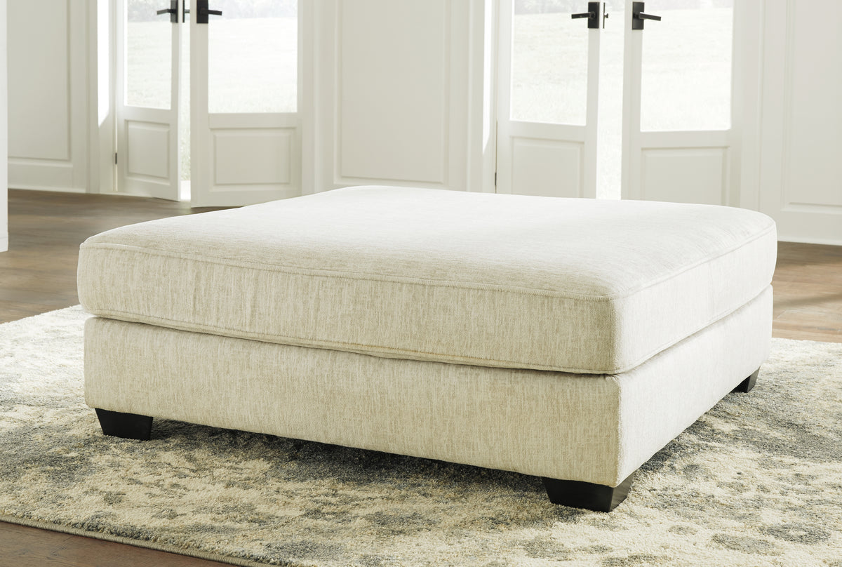 Furniture City Laplace - Ashley Furniture - RawcliffeLiving Room - Oversized Accent Ottoman / Parchment - 1960408