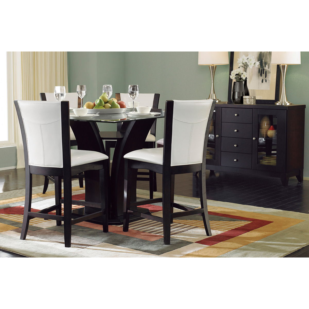 Daisy - Counter Height Chair, Bi-Cast Vinyl (Set of 2)