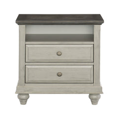 Mossbrook - Nightstand - Gray / Brown