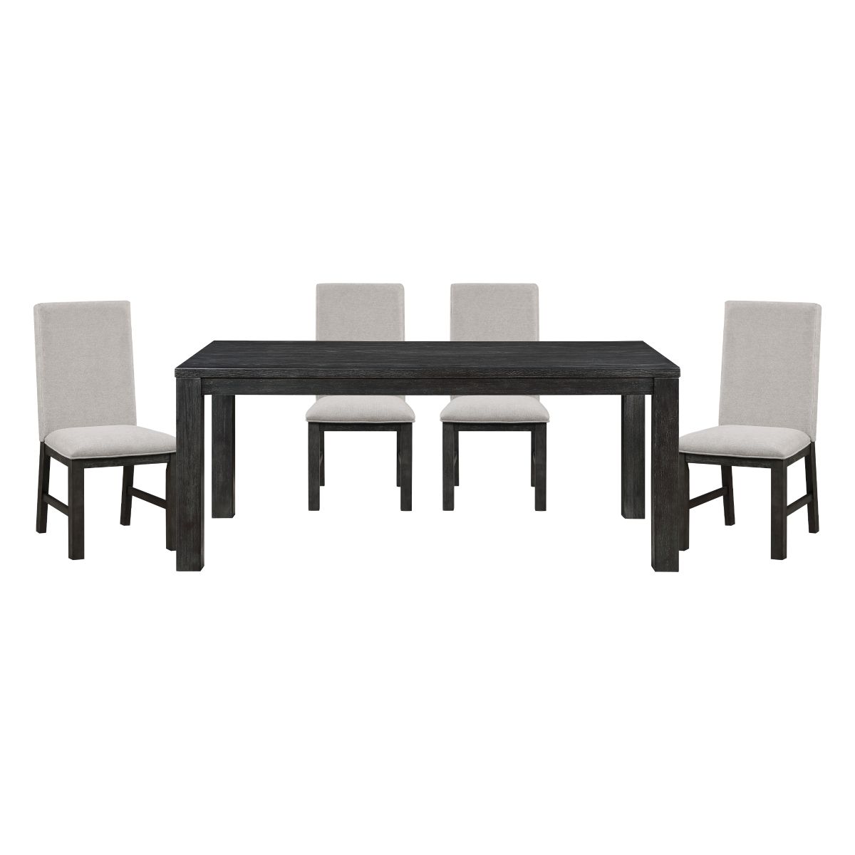 Orem - 5 Piece Set (Table & 4 Side Chairs) - Black / Gray