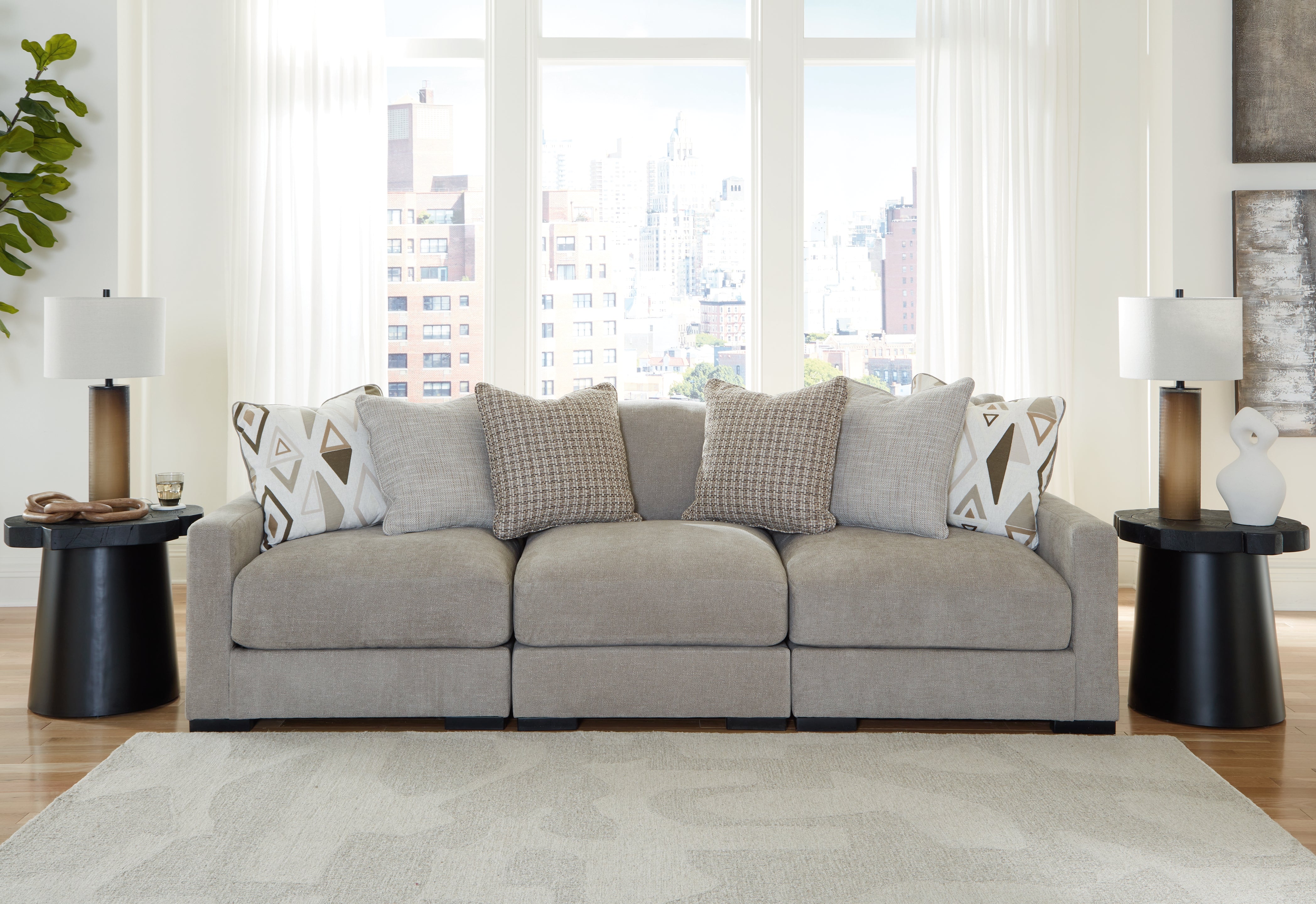 Furniture City Laplace - Ashley Furniture - Aslan Court Sectionals - RAF 3-Piece Sofa Sectional - 20305S2