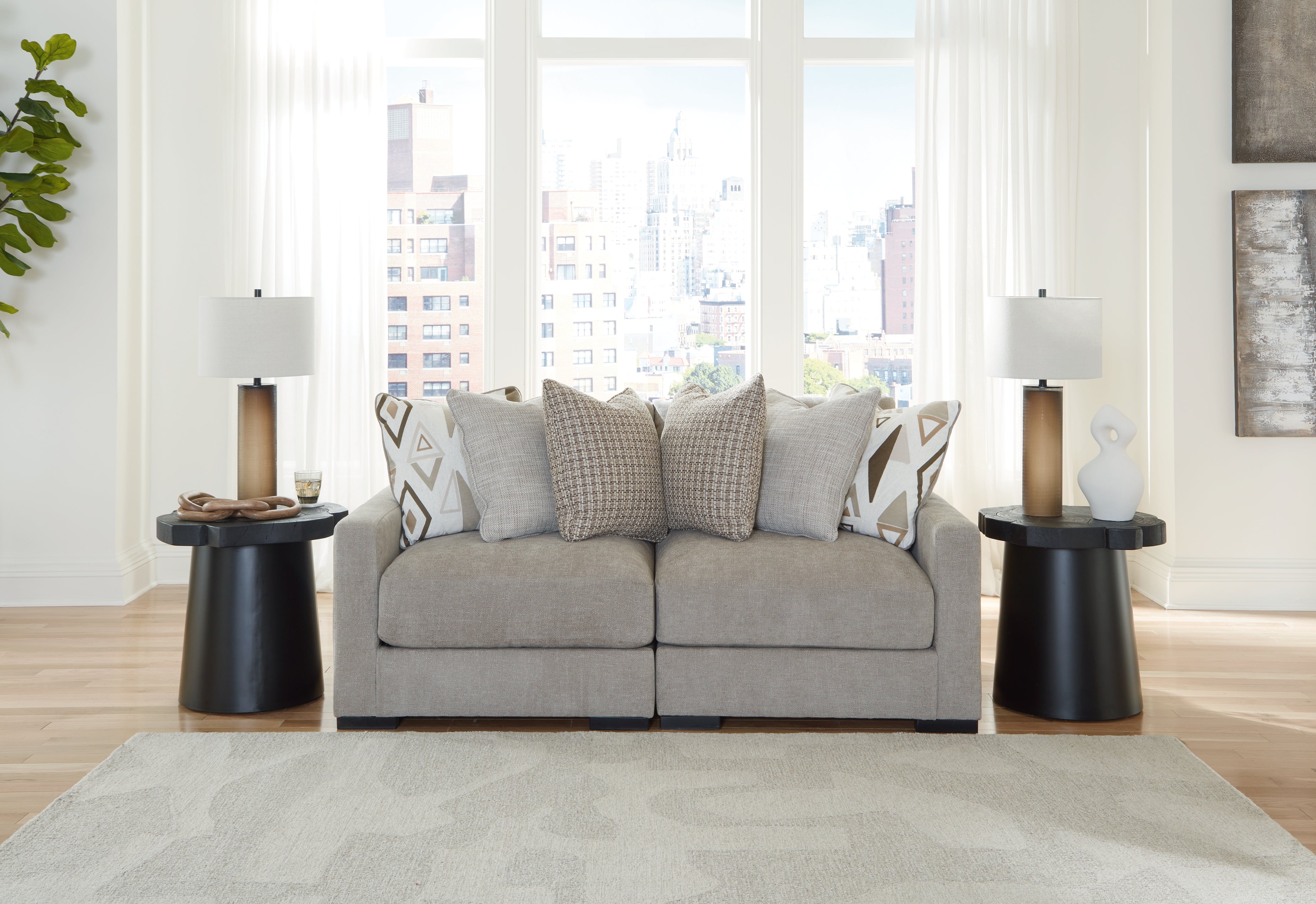 Furniture City Laplace - Ashley Furniture - Aslan Court Sectionals - RAF 2-Piece Loveseat Sectional - 20305S1