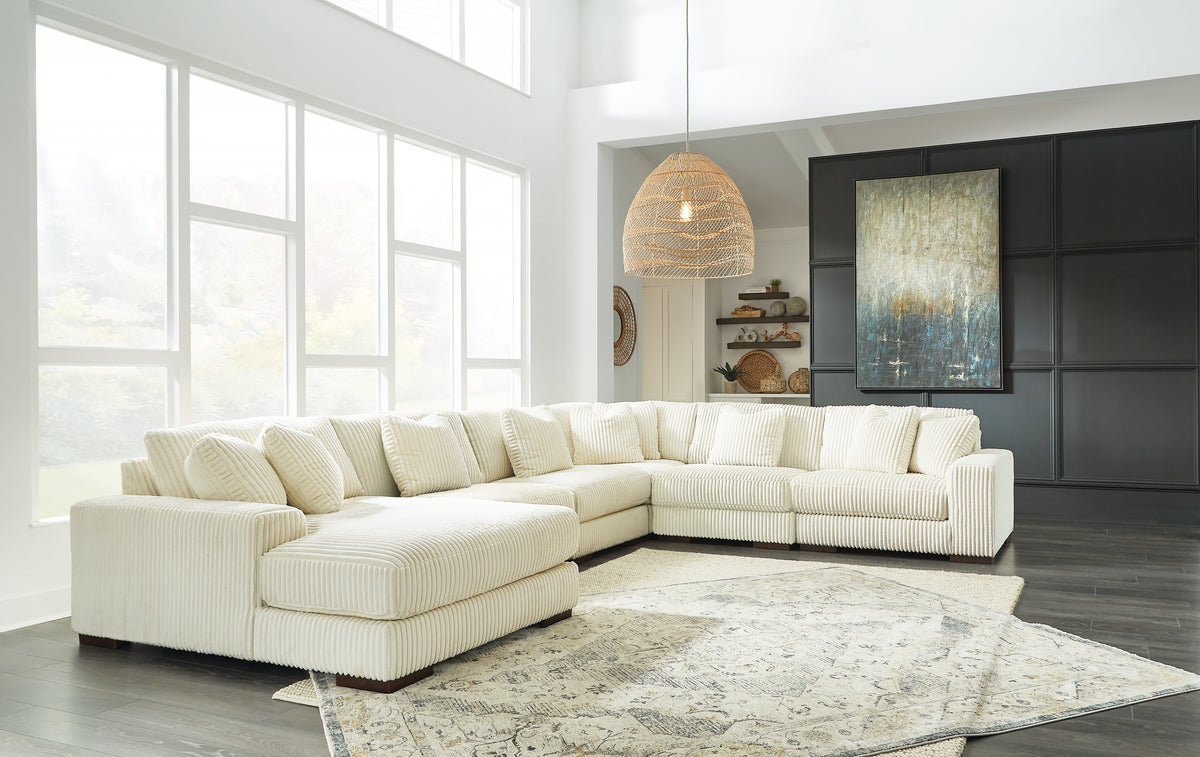 Furniture City Laplace - Ashley Furniture - Lindyn 6-Piece Sectional with Chaise - RAF 6-Piece Sectional with Chaise - 21104S11