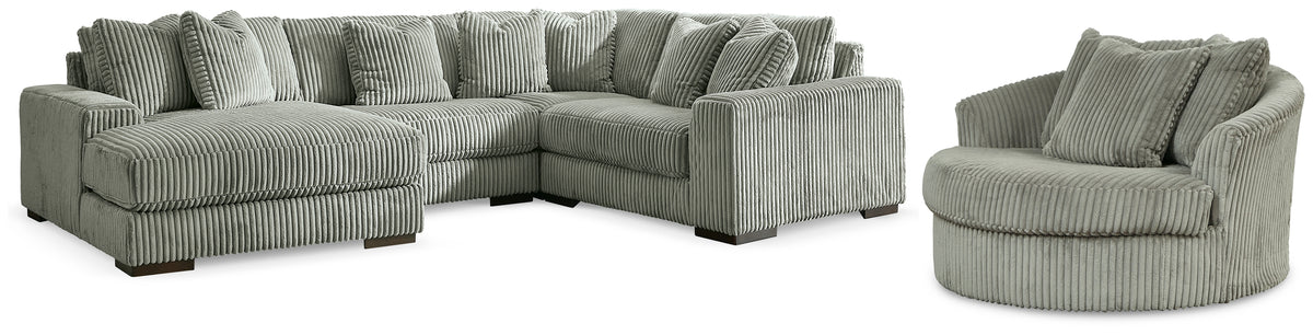 Furniture City Laplace - Ashley Furniture - Lindyn 4-Piece Sectionals with Chair - 4-Piece Sectionals with Chair - 21105U4