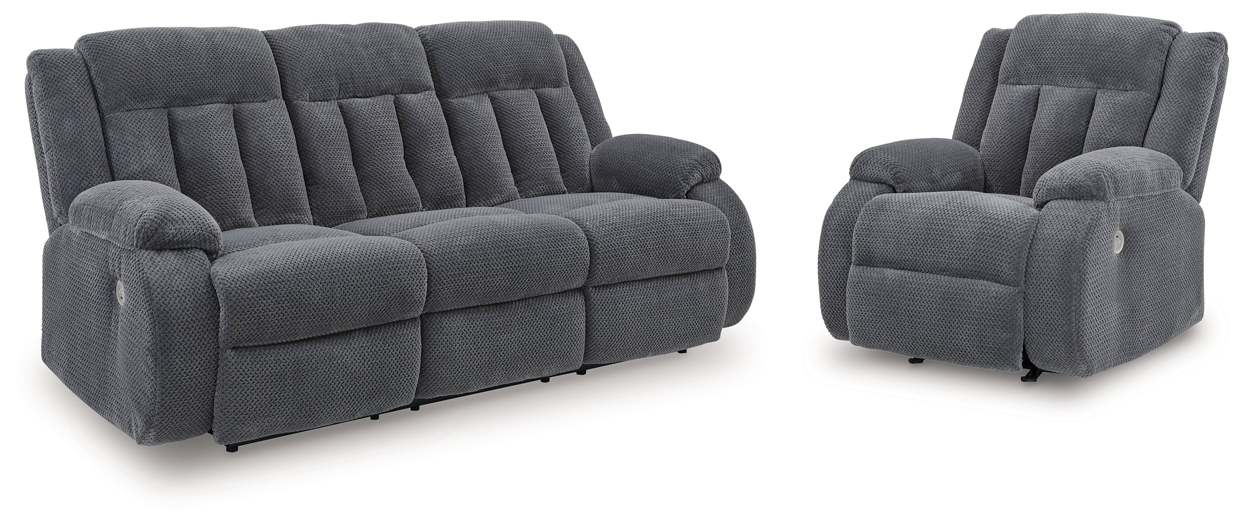 Furniture City Laplace - Ashley Furniture - Observation Power Reclining Sofa and Power Recliner - Power Reclining Sofa and Power Recliner - PC21405U1