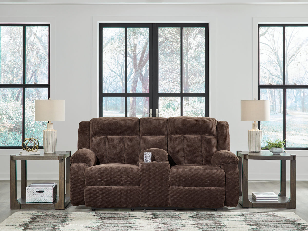 Furniture City Laplace - Ashley Furniture - Observation Power Reclining Loveseat with Console - DBL REC PWR Loveseat w/Console - PC2140696