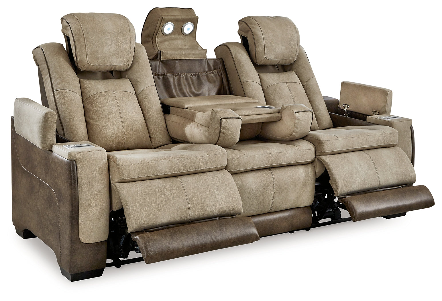 Furniture City Laplace - Ashley Furniture - Next-Gen DuraPellaLiving Room - PWR REC Sofa with ADJ Headrest / Sand - 2200315